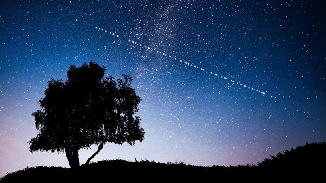 El cielo jujeño se ilumina esta noche: a qué hora ver el “tren” de satélites Starlink